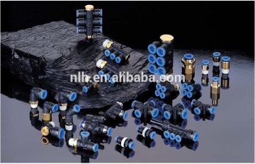 Pneumatic fitting, push-In Fitting, one touch tube fitting, BSPT (R) and NPT Thread, Tapered Thread. Metric tube