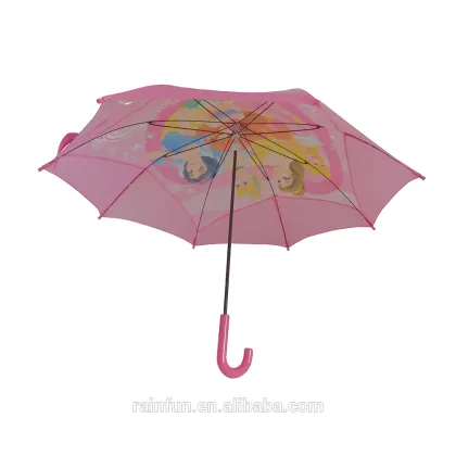kids straight children design princess cartoon umbrella