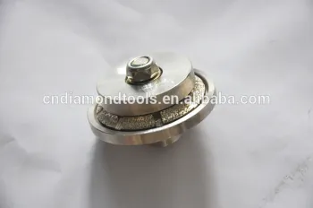 B shaped Vacuum brazed diamond profile grinding wheels with Iron cover