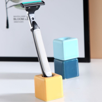 Ceramic Razor and Toothbrush Stand: Stylish Storage Solution for Your Bathroom