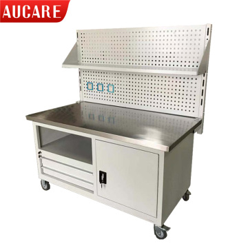 Stainless Steel Painting Prep and Mix Table for Workshops