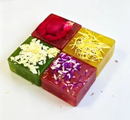 Handmade Fresh Flower Essential Oil Soap