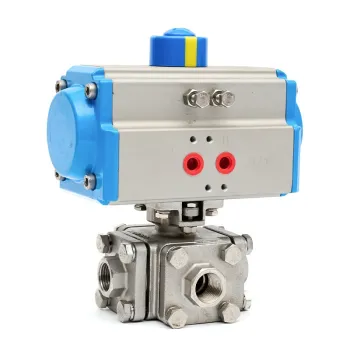 Stainless Steel Pneumatic Actuated Ball Valve