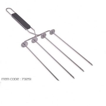 Rack de brochetas de barbacoa: cocine 4 tipos simultáneamente
