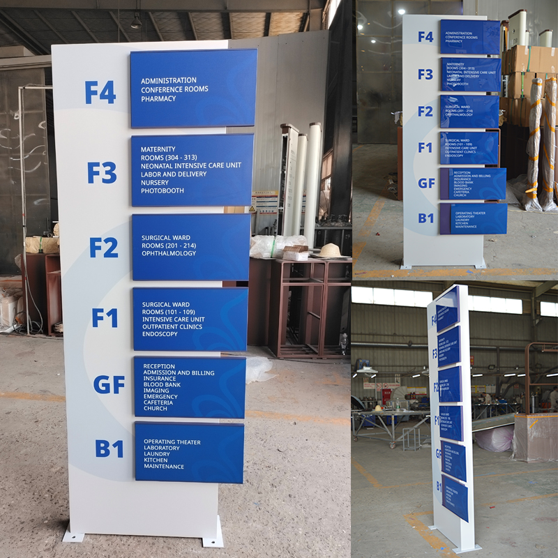 Outdoor plyon signage