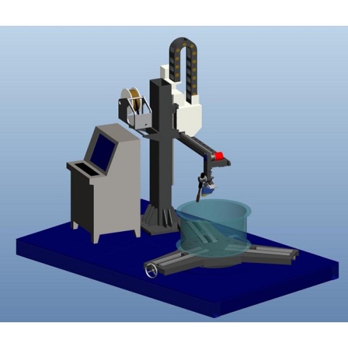 Robô de solda automática de grande flange