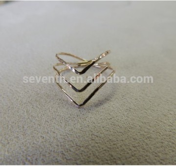 Latest Fashion Ring Design Gold Plated New Model Midi Rings
