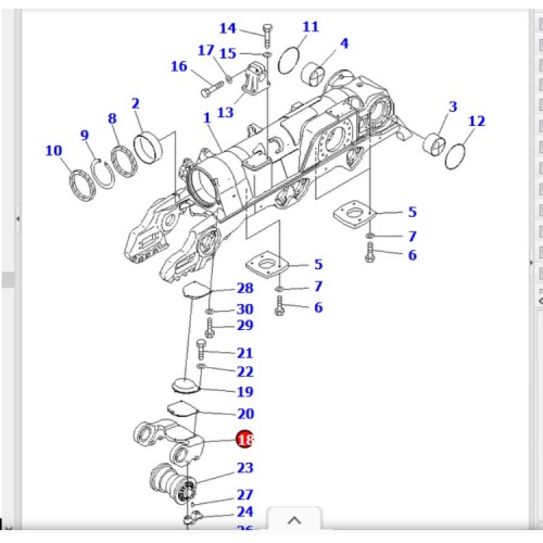 Bulldozer parts 195-30-66520 Bogie Minor For D375A-6R