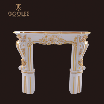 Goolee Modern Indoor Hand Carved Decorative Fireplace