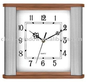 Wooden decoration clock