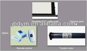 remote control motorized tab-tension projector screen