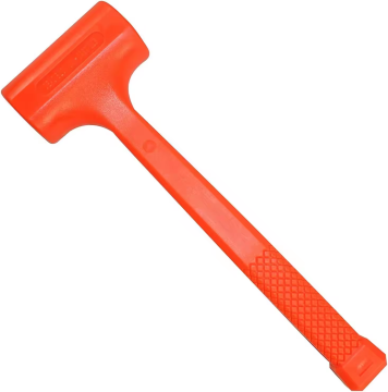 Neon Orange Custom Dead Blow Hammer | Utyporda ułożona | Chwyt w kratkę | Iskrzenie i odbicie odporne