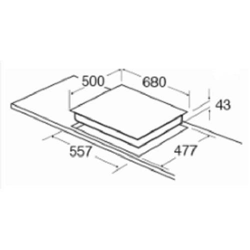 米国の5つのバーナーガスホブ