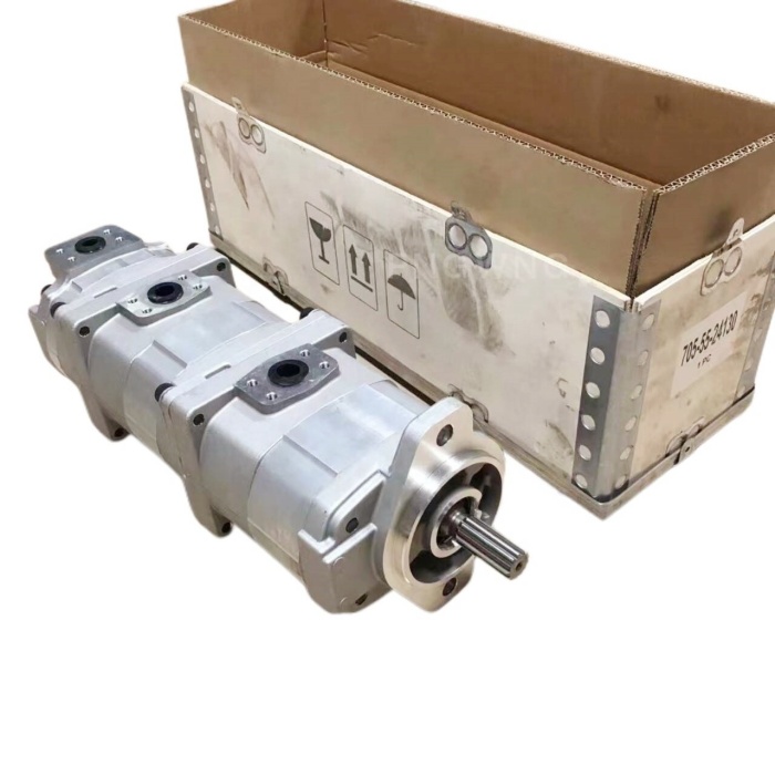 705-55-24130 Hydraulic Steering Gear Pump For Komatsu PC