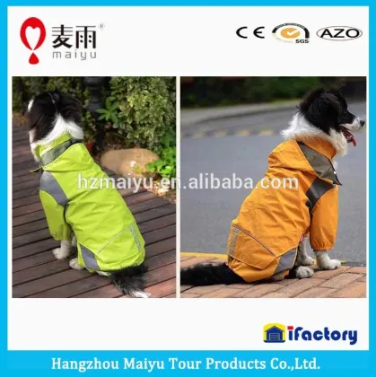 waterproof rainproof dog rain wear