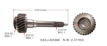 INPUT SHAFT AUTO PARTS FOR EJE DE MANDO TRITON TREMEC 4X2