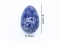 8-Potongan Batu Permata Longgar Berbentuk Telur Permata Kristal Chakra Penyembuhan Keseimbangan Kit dengan Kotak untuk Kolektor Terapis Aura dan Latihan Yoga