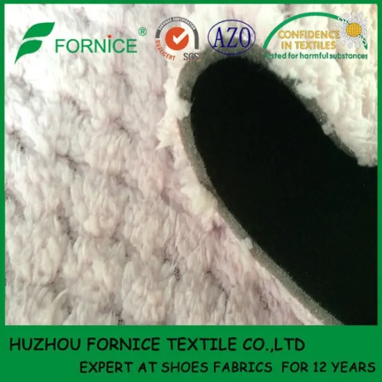 China Manufacturer 100 polyester for shoe jacquard velvet fabric