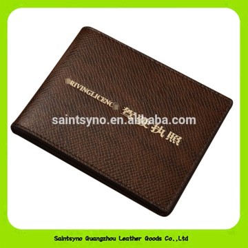 15050 Promotion durable genuine leather license holder
