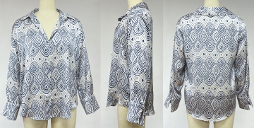 Printed Satin Shirt