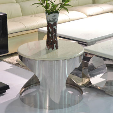 Elegant Marble Top Round Corner Table Living Room Furniture CC-880