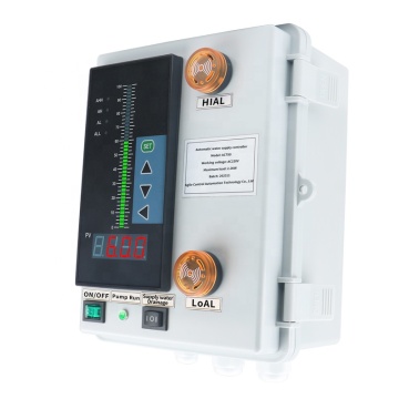 Pemancar Sensor Level Cairan 4-20MA dengan kotak kontrol tampilan untuk pemantauan dan alarm tingkat tangki air api