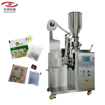 Automatic Small Filter Paper Tea Bag Packing Machine with Thread Tag and Outer Bag