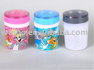 225ml Plastic new round kids cartoon white cup