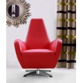 Fauteuil pivotant en cuir moderne