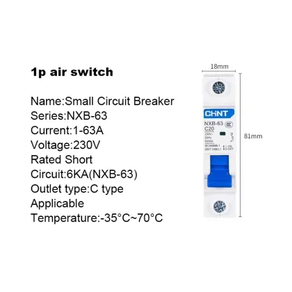 CHINT NXB-63 63A DIN Rail Miniature Circuit Breaker (MCB) Search Engine