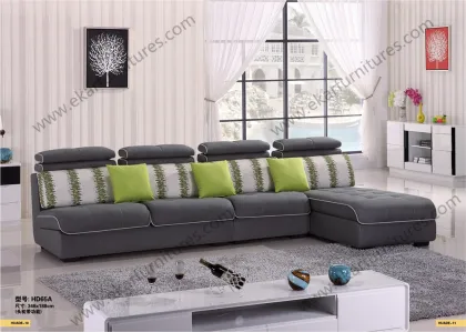 American Wooden Slat Children Cushion Fabric Sofa