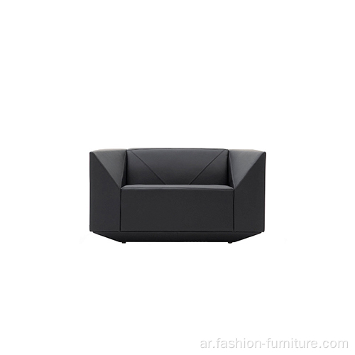 الترفيه الأسود الجلود كرسي أريكة مقعد واحد