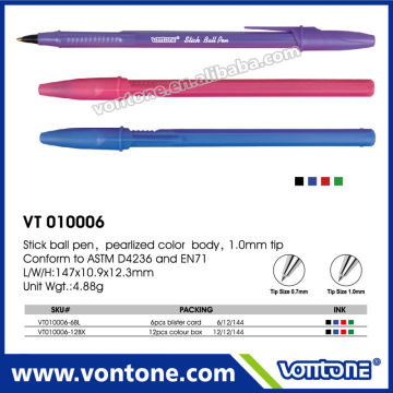 promotional stick ball point pen