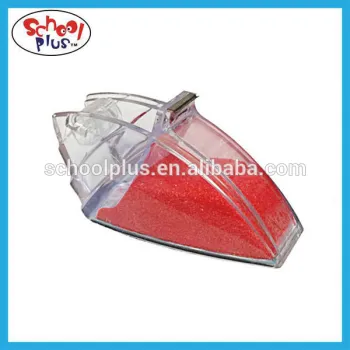 Creative transparent tape dispenser with red sand