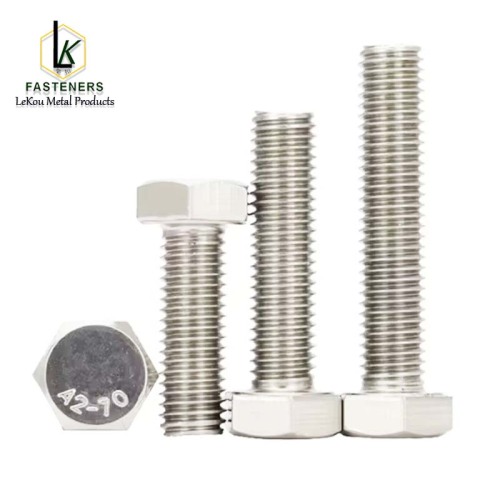 DIN961 Балты з шасціграннай галоўкай і дробным крокам з поўнай разьбой