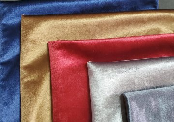 Tejido de terciopelo italiano plano de lujo para muebles