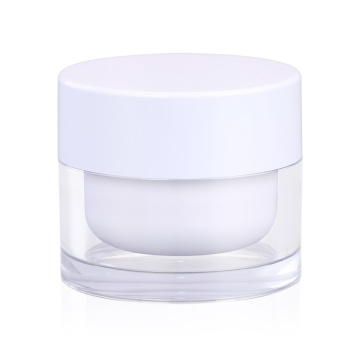 empty 30g 50g 100g plastic cosmetic cream jar acrylic with screen print for face