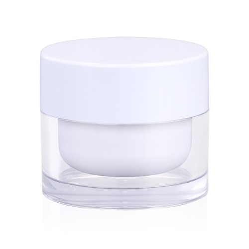 Vacío de 30g 50g 100g Jar de crema cosmética de plástico Acrílico con huella de pantalla para la cara