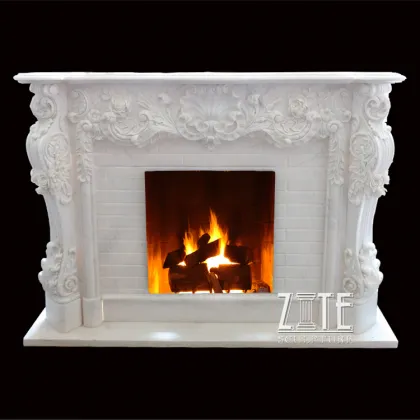 Customized Service Marble antique fireplace accessories