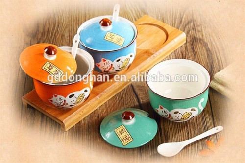 free shipping cheap ceramic japanese spice jar