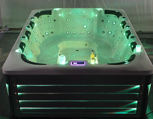 12 person outdoor whirlpool spa bathtub with LED ligth