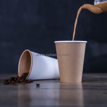 Good Quality Embossing Brown Kraft Paper Cups