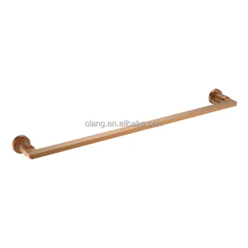 Copper Bathroom Hardware Set: Towel Rail and Holder