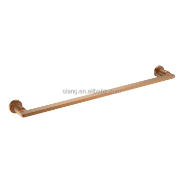 Copper Bathroom Hardware Set: Towel Rail and Holder