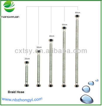 Bathroom shower hose high quality hose brass core and brass nut cixi ningbo china stainless steel shower hose