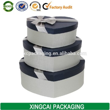 Colorful heart shaped storage paper box