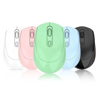 Ergonomic Transparent Bluetooth Rechargeable Gaming Mouse for Girls - Redmi Lenovo Logitech Compatible