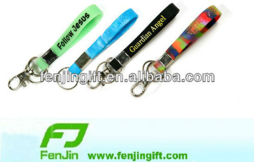 custom silicone keychain strap