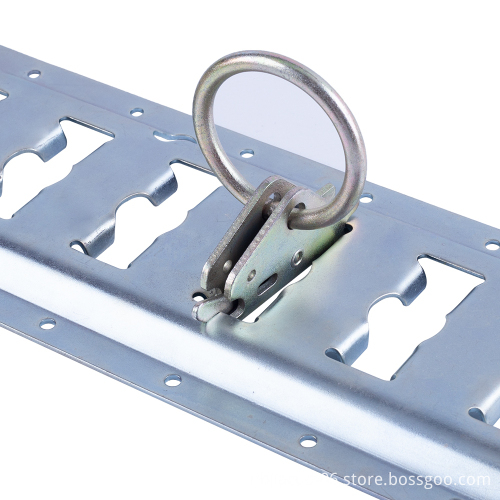 Galvanized Steel E-Track Cargo Tie Down Rail for Horizontal Truck Bed