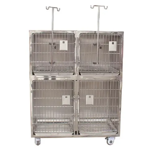Stainless Steel ICU Oxygen Monitoring Cabin Cage for Pets